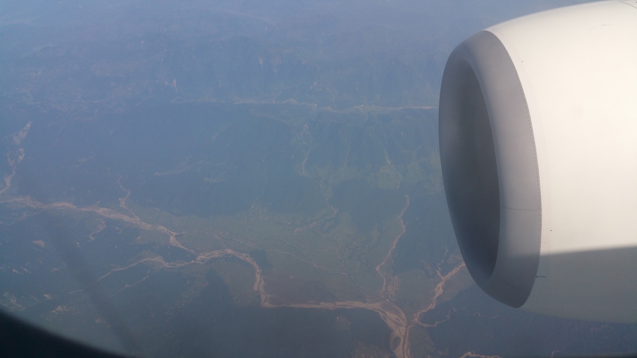 Westlich von Pokhara über dem Modi Khola
