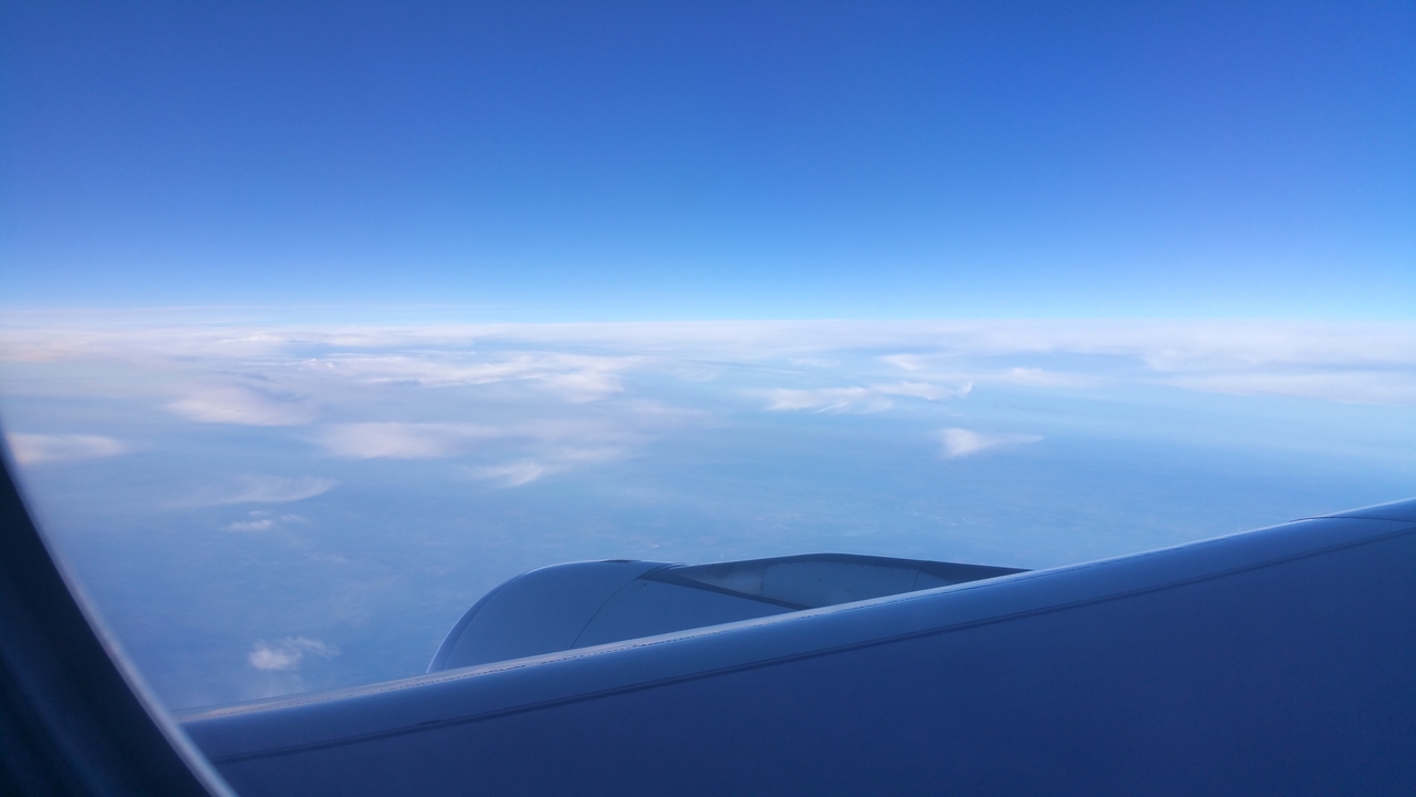 Bei Nürnberg ist die Maschine noch auf Reiseflughöhe von 11500 m.
