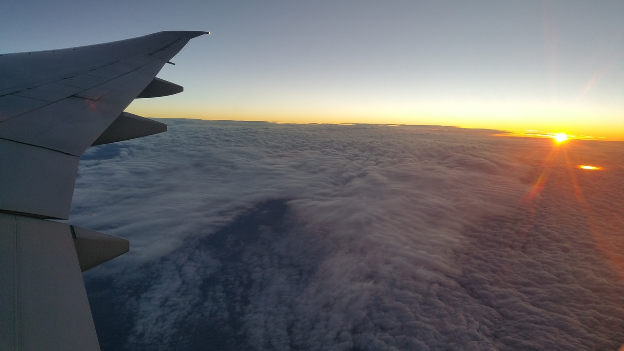 Sonnenaufgang über dem Iran...
