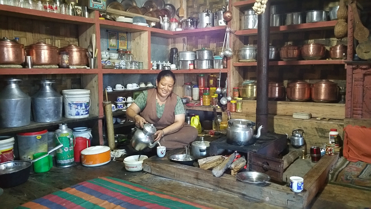 Yeshi Lama in Abschiedspose.
